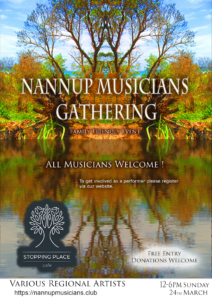 Nannup Musician's Gathering Poster concept vers 1