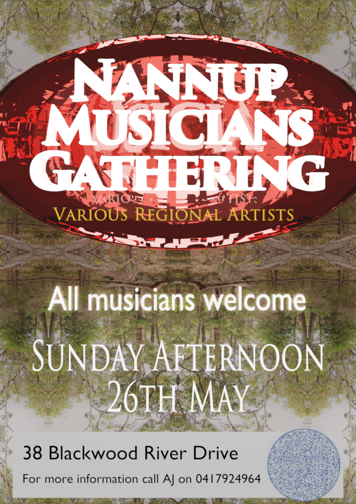 Nannup Musicians Gathering May 2024 Poster